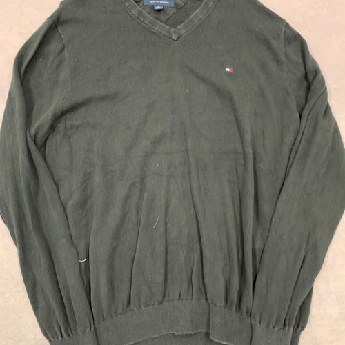 Tommy Hilfiger Knitted Jumper pullover v-neck knit sweater with embroidered - Foto 2 di 5