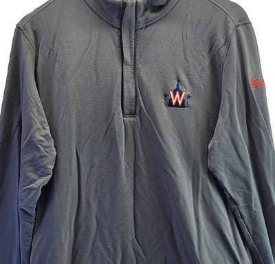 Travis Mathew Washington Nationals Sweater Mens Medium Grey 1/4 Zip Budweiser