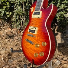 Instruments LP electric guitar Abalone Inlays Quilted Maple Top Custom