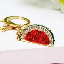 Watermelon Keychain Cute Charm Creative Alloy Keyring Fun Cute Handbag Keychain