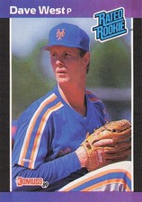 1989 Donruss - Rated Rookie Dave West #41