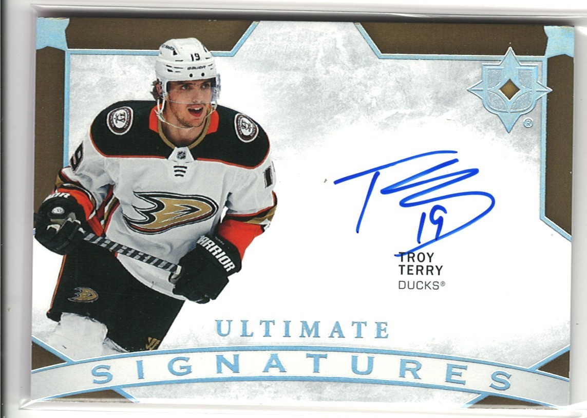 2023-24 Ultimate Collection Troy Terry Ultimate Signatures Auto