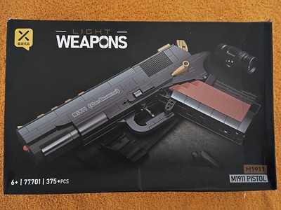 BRAND NEW w/ BOX!  Gun building blocks set (Colt Pistol)--standard size bricks!