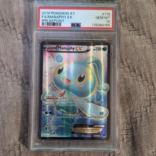 Pokemon Breakpoint Manaphy EX Full Art Holo Ultra Rare 116/122 ENG 2016 PSA 10 on eBay