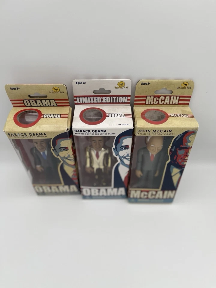 Figuras de acción edición limitada de Obama, Obama y McCain juguetes Jailbreak nuevas en caja Foto 3 de 4