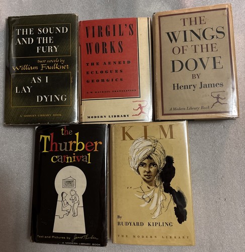 Lot of 29 Vintage Modern Library Hardcover Books w/ Dust Jackets, some rare - Imagen 3 de 6