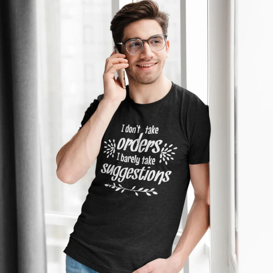 Classic Fit Humour Tee | Unisex Round Neck Funny Text Printed Casual  T-Shirt