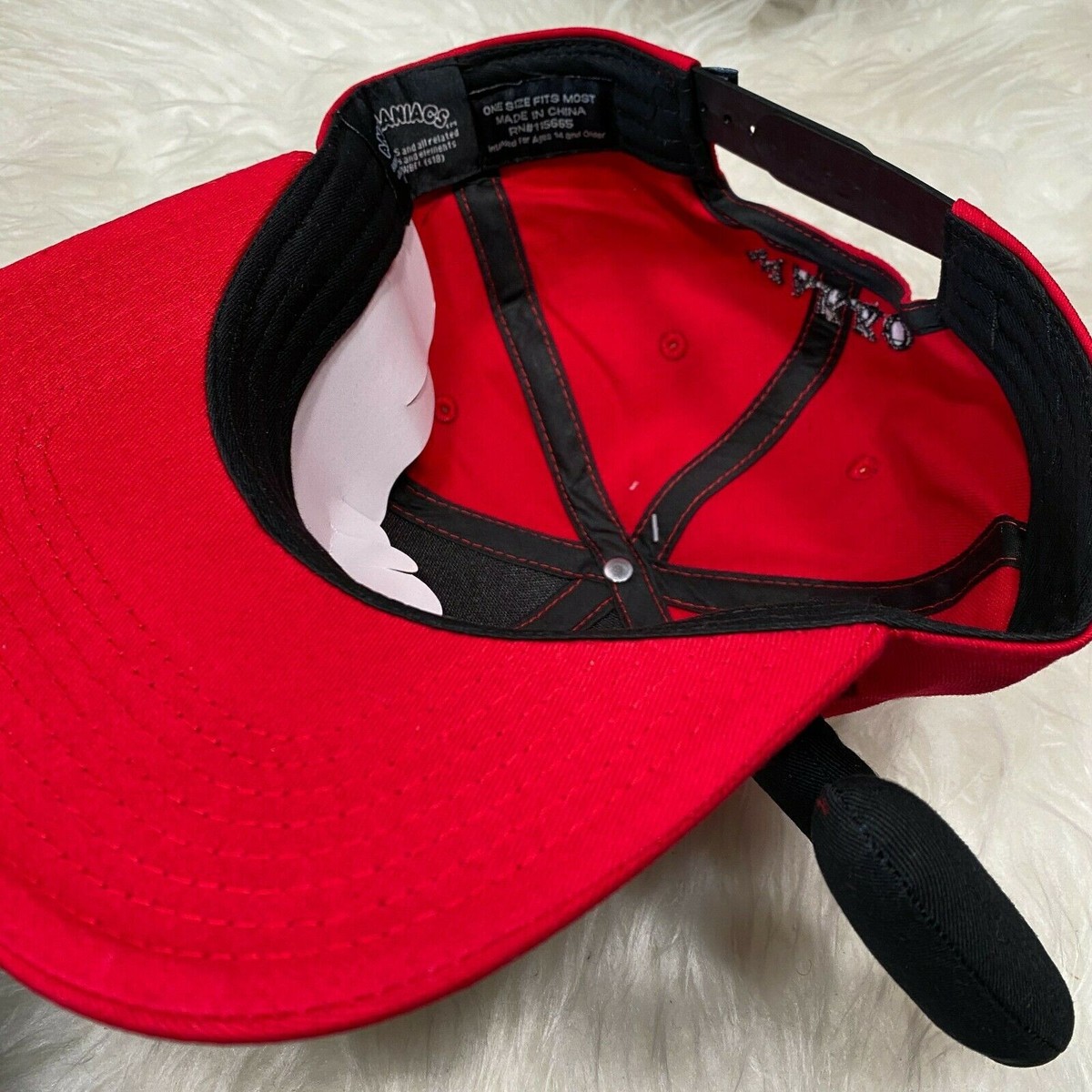 帽子 Wakko WARNER BROS ANIMANIACS WAKKO EARS SNAPBACK HAT | eBay