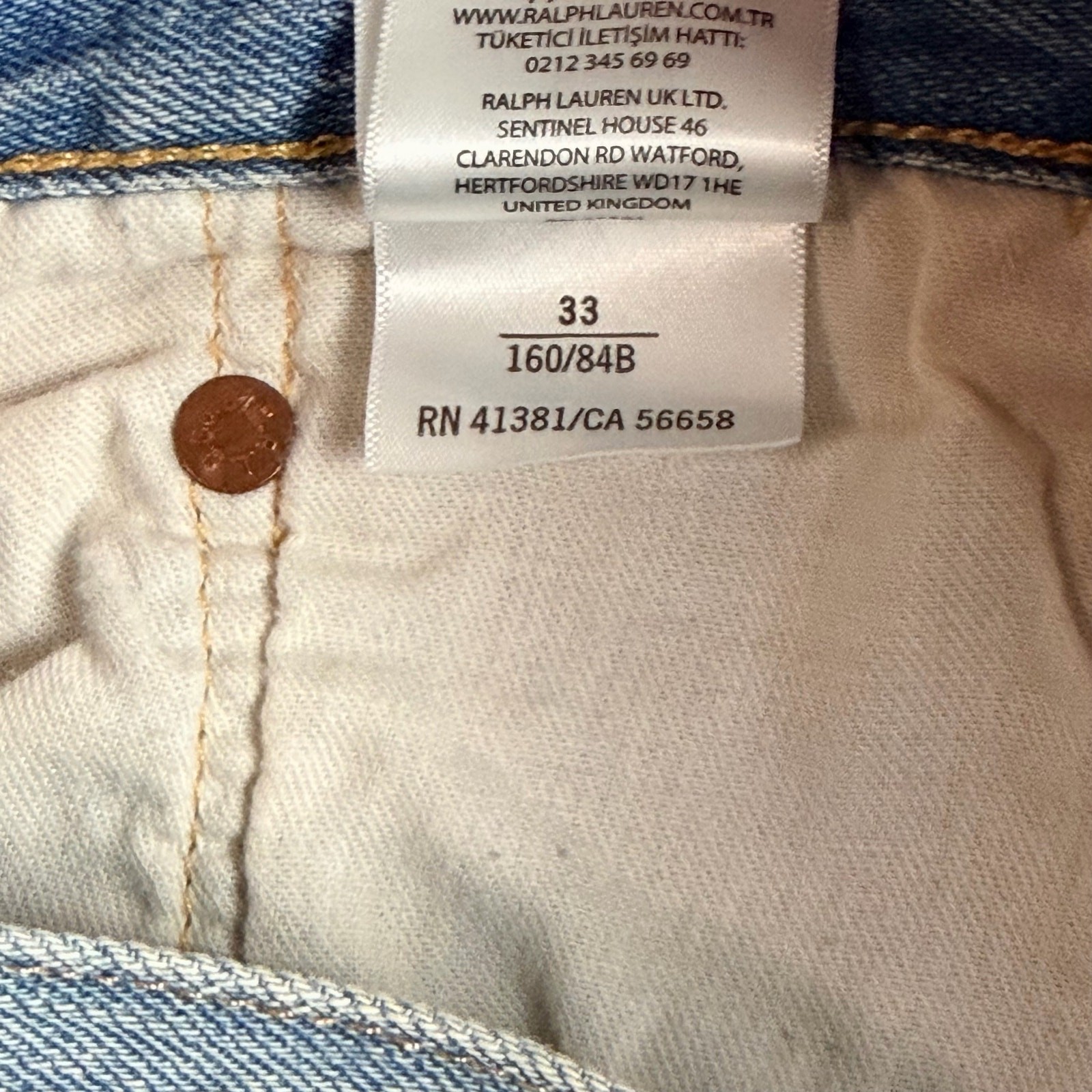 NWT POLO RALPH LAUREN Women's Jeans Size 33 Denim Paint Splatter Avery Boyfriend thumbnail 14