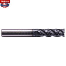 3/8" 4 Flute Variable Solid Carbide 1-1/4" LOC x 3" OAL End Mill - AlTiN Coated