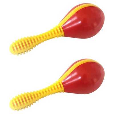 Sport1 Maracas in bioplastica. Sonaglio per bambini colorato, sicuro e divertente. Maracas neonato 6-9 mesi della Linea bio Ecomusic. Gioco e strumento musicale. Giochi musicali neonato e idea regalo