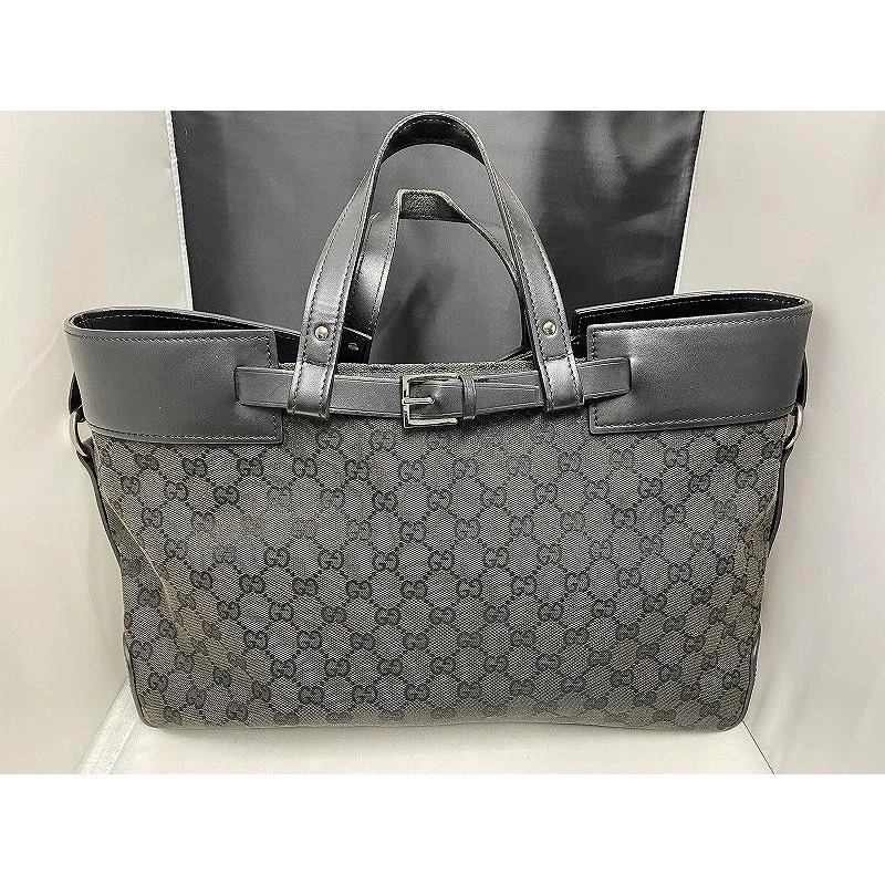 Sac fourre tout GUCCI toile noire GG L 42 cm x P 12 cm x H 27 cm accessoires sac de rangement