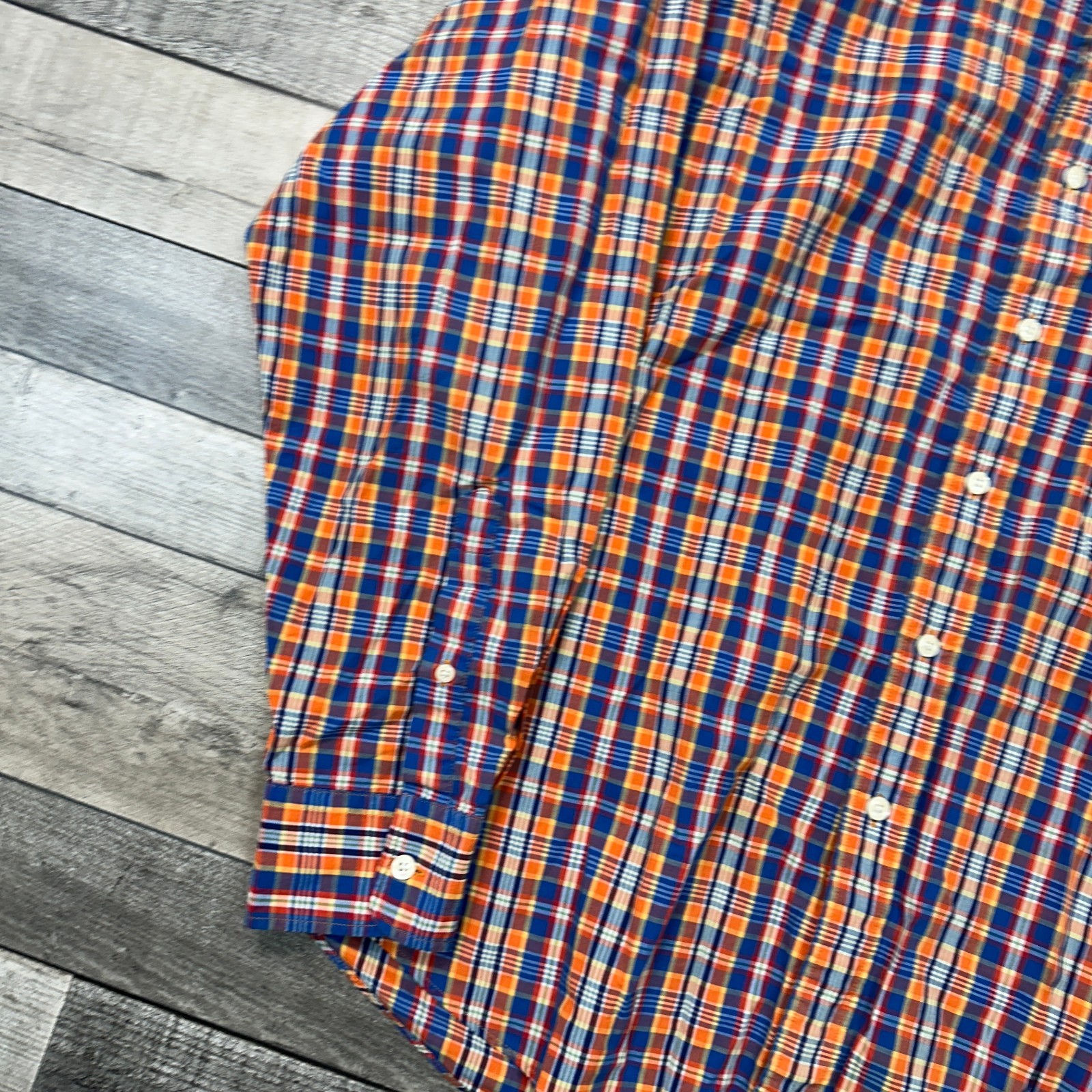Camicia Yves Saint Laurent a quadri YSL manica lunga multicolore uomo grande