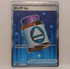 Pokémon N's PP Up Trainer Full Art Foil Carta Rara 262/217 ASC NM