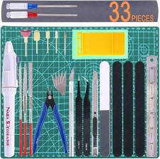 Professional 33 PCS Model Tools Kit Modeler Basic Tools Craft Set Hobby Building