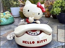 Sanrio Hello Kitty Vintage Rotary Phone 1980 retro Japan USED Rare