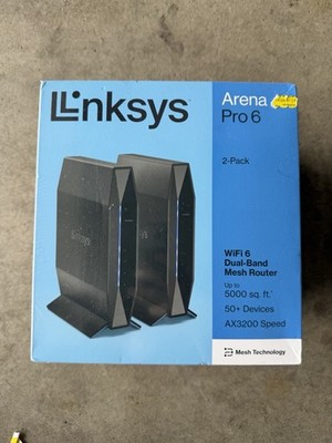  NEW Linksys Arena AX3200 Whole Home Dual Band Wi-Fi 6  Router 2pk Mesh System