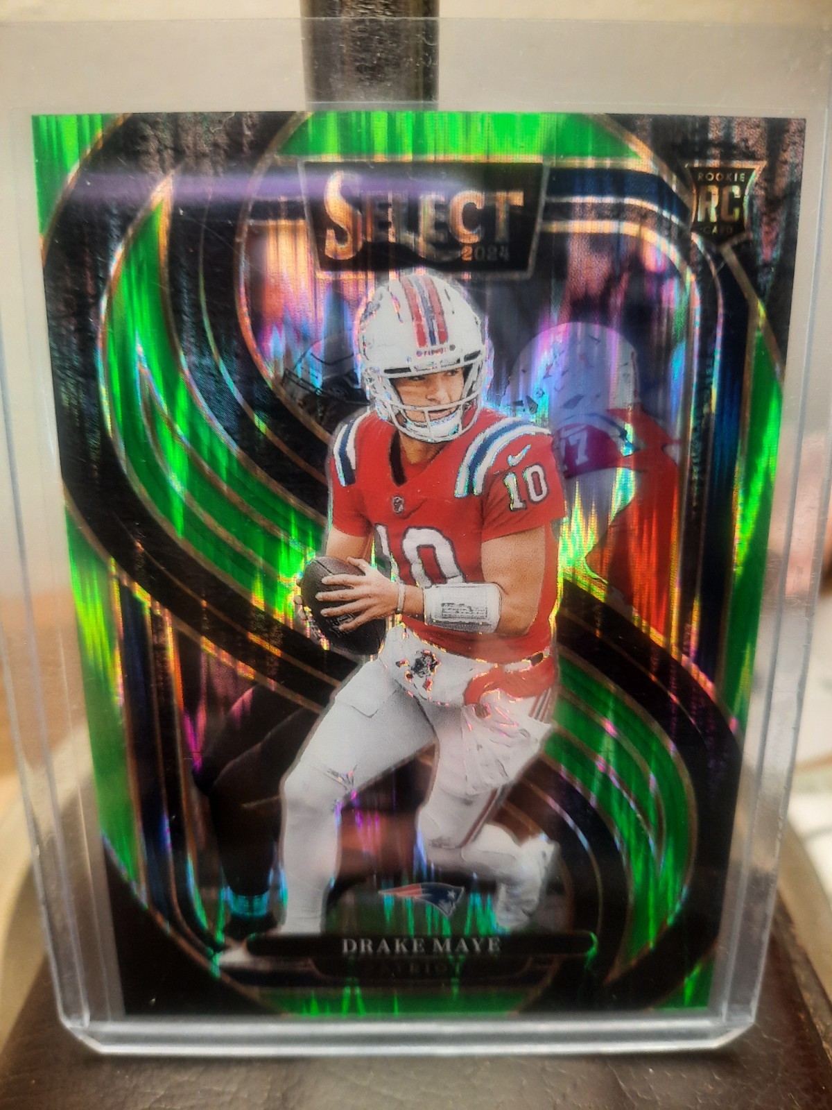 2024 Panini Select Neon Green Drake Maye RC /499 New England Patriots #113