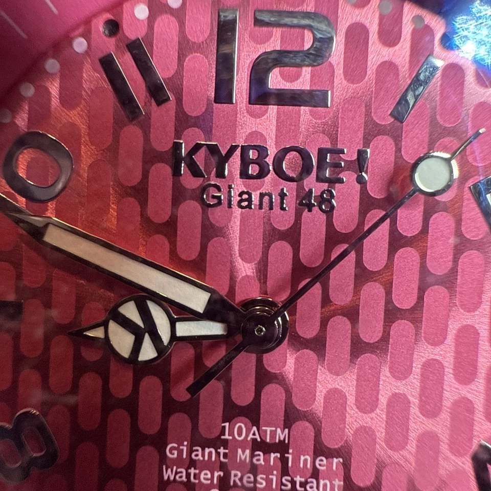 KYBOE! Reloj de Cuarzo Giant Mariner 48mm Rosa 10ATM WR SC48-002.15 Necesita Batería Foto 2 de 4