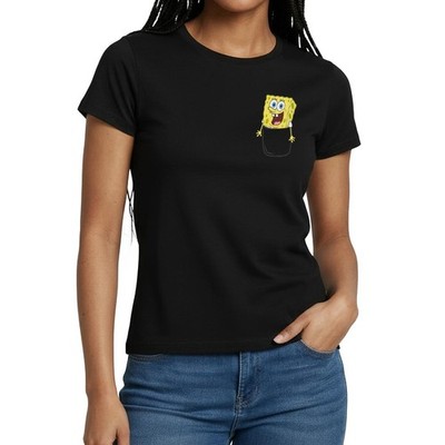 SpongeBob Schwammkopf Ich Bin Bereit Brustmotiv Frauen T-Shirt