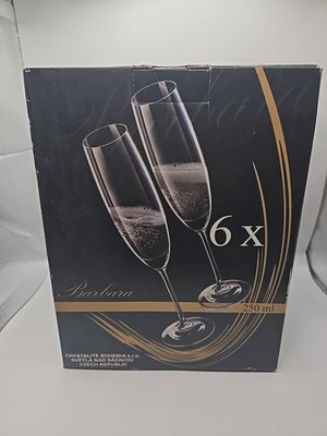 Crystalite Bohemia Barbara Champagne Flute Set Of 6