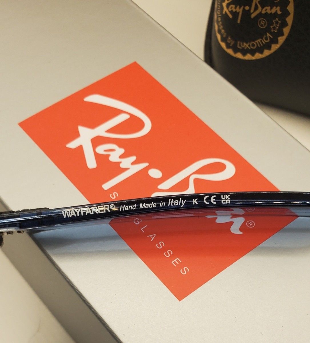 Ray Ban Classic Wayfarer RB 2140 658756 Transpareny Blue w/Blue