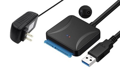 SATA to USB 3.0 Adapter for 2.5/3.5 Inch Hard Drive, USB to SATA Hard Drive A...