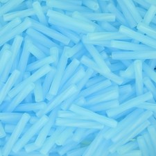 Miyuki Twisted Bugle Beads 2x12mm Silver Lined Light Blue AB 13GM