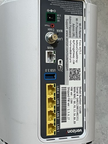 Verizon G3100 Fios Home Router Tri-Band - White - No Cable - Picture 6 of 7