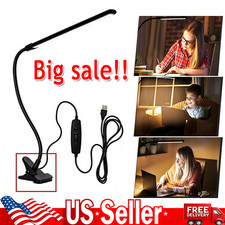 LED Desk Lamp Adjustable Swing Arm Lamp with Clamp Eye-Caring Reading Desk Light