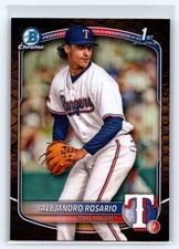 2025 Bowman Alejandro Rosario Chrome Prospects Reptilian Refractor 1st #BCP-125