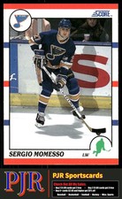 Sergio Momesso 1990-91 Score American #224 St. Louis Blues Rookie