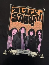 Black Sabbath The Paradiso 2004 T-Shirt Amsterdam Size XL