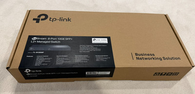 TP-Link TL-SX3008F Ver 1.6 JetStream 8-Port 10GbE SFP+ L2+ Managed Switch | New