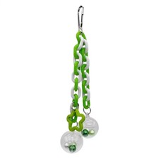 Bird Toys Chewable Interactive Climbing Ball with Colorful Bead Macaw