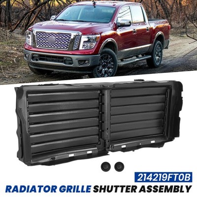 Active Grille Shutter W/O Motor For 2016-2020 Nissan Titan/Titan XD 214219FT0B
