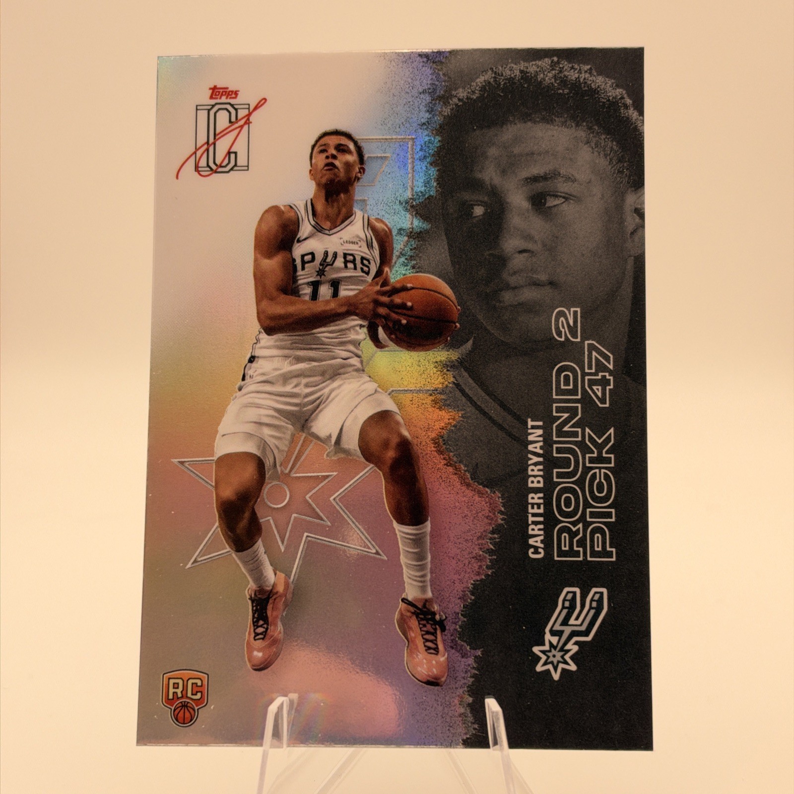 2025-26 Topps Signature Class #148 Carter Bryant Chrome Pandora Refractors