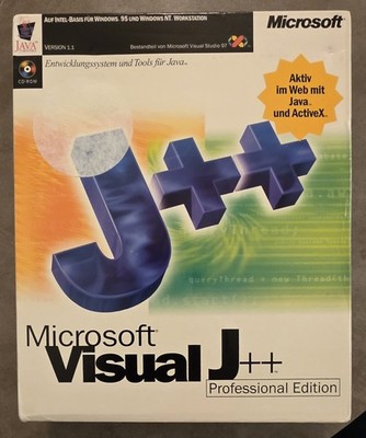 RARITÄT - Microsoft Visual J++ Version  1.1  Professional - Deutsch