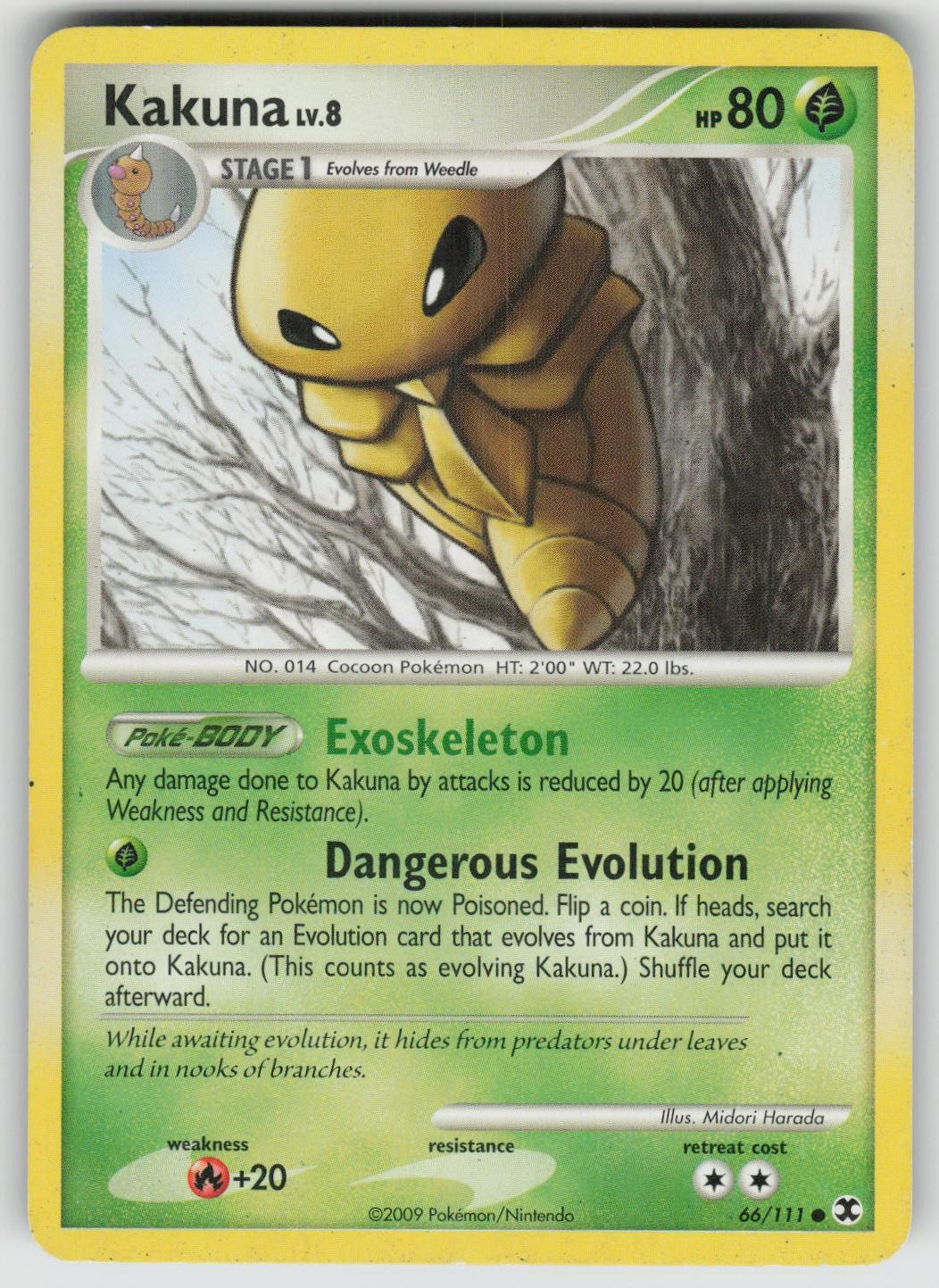 Kakuna 66/111 Common Rising Rivals Pokemon Heavily Played