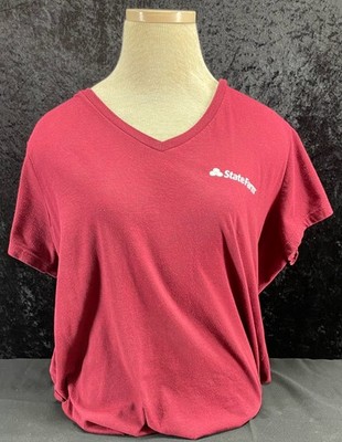 Women's State Farm Insurance Red Black Short Sleeve Lightweight TShirt 2XL