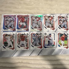 Panini 2026 Donruss Baseball Boston Lot 9 Cards Fisk Varitek Rated Rookie