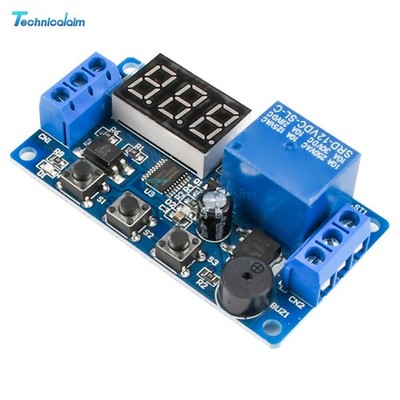12V LED Display Timer Relay Module Delay Programmable Switch Board Car Buzzer