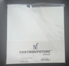  25 Premium Plastic Record Dividers to Organize Vinyl Records White NEW