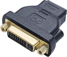 DVI Female to HDMI Female Adapter HDMI to DVI-I Converter Bi-Directional 24 5 Po