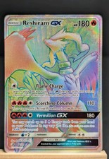 Pokémon Reshiram GX 71/70 Dragon Majesty Secret Rare Full Art Holo LP+