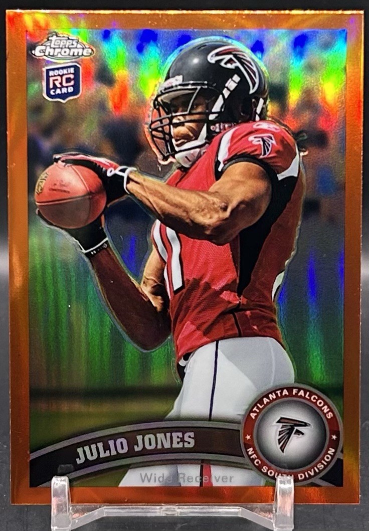 2011 Topps Chrome Julio Jones #131 ORANGE Refractor RC Rookie Falcons