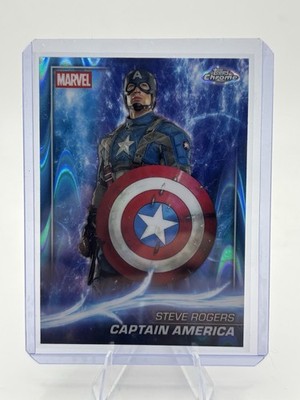 Captain America Steve Rogers   Topps Chrome Marvel Phase One   MCU  RayWave
