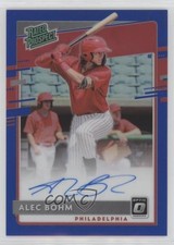 2020 Panini Donruss Optic Blue Prizm 30/50 Alec Bohm #RPS-AB Auto 0qo1