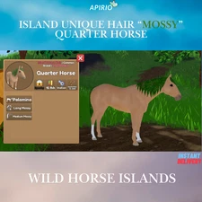 Wild Horse Islands 🌿 IUH Mossy Palomino Quarter Horse🌿