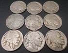 Lot of 9 (Nine) Dateless US Buffalo Nickels Coins Low Price! Group C